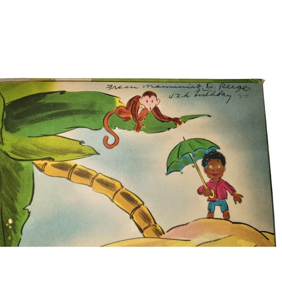 Vintage LITTLE BLACK SAMBO by HELEN BANNERMAN  Illustrated by ROBERT MOORE 1942 - Picture 4 of 16